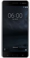 Смартфон Nokia 6 (2017) 64GB Серебристый