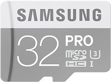 Карта памяти Samsung Micro SDHC PRO 32GB Class 10 Переходник в комплекте (MB-MG32EA/RU)